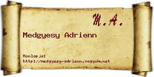 Medgyesy Adrienn névjegykártya